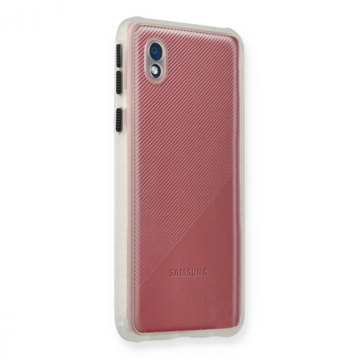 Samsung Galaxy A01 Core Kılıf Miami Şeffaf Silikon - Şeffaf