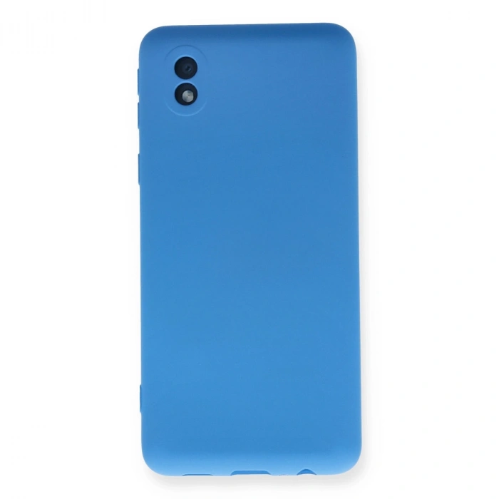Samsung Galaxy A01 Core Kılıf Nano İçi Kadife Silikon - Mavi
