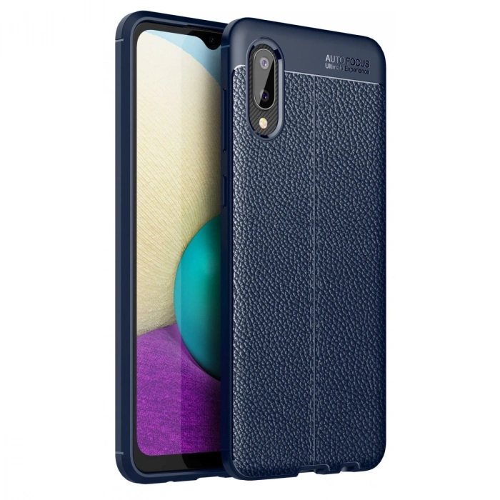 Samsung Galaxy A02 Kılıf Auto Focus Kapak - Lacivert