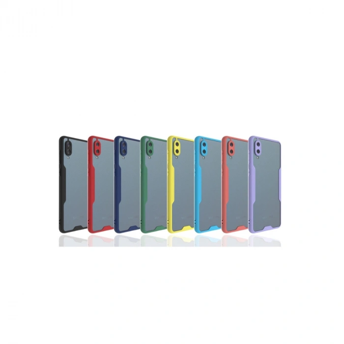 Samsung Galaxy A02 Kılıf Platin Silikon - Kırmızı