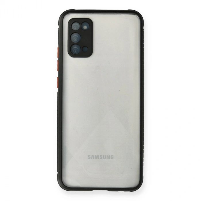 Samsung Galaxy A02s Kılıf Miami Şeffaf Silikon - Siyah
