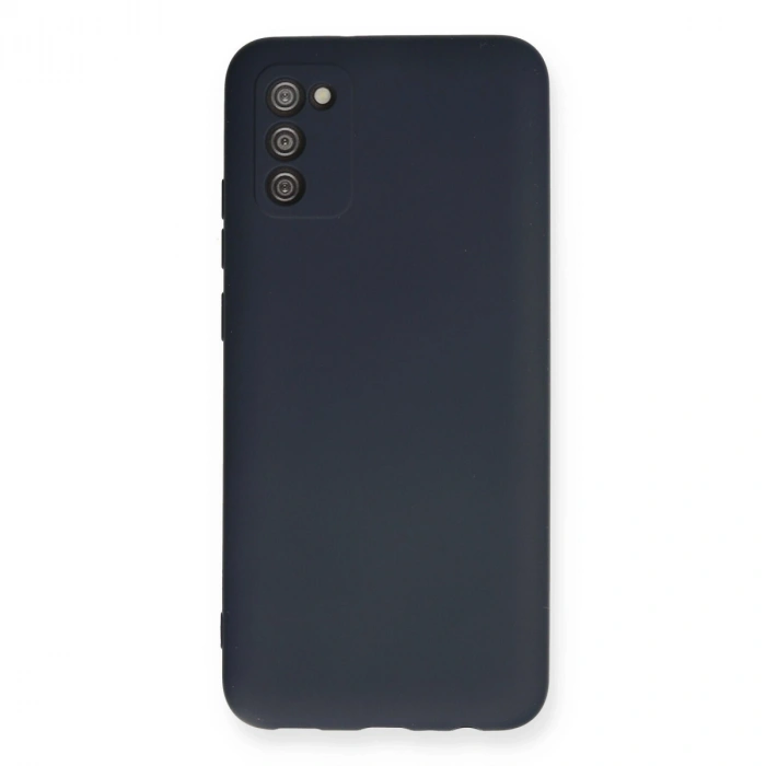 Samsung Galaxy A02s Kılıf Nano İçi Kadife Silikon - Lacivert