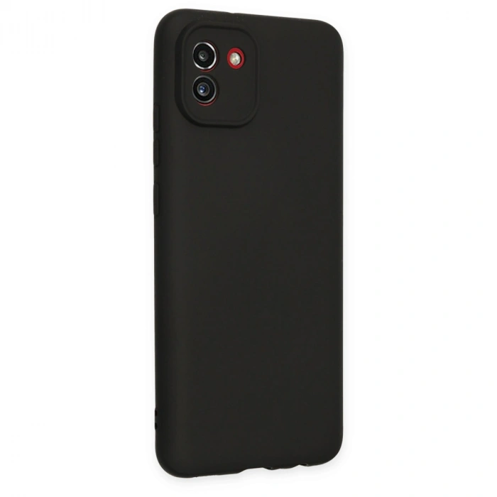 Samsung Galaxy A03 Kılıf First Silikon - Siyah