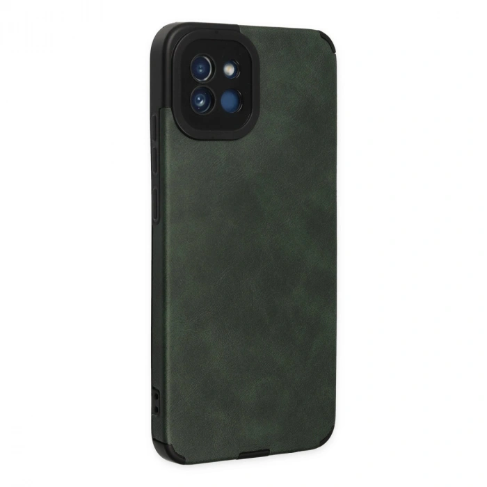 Samsung Galaxy A03 Kılıf Loop Deri Silikon - Yeşil