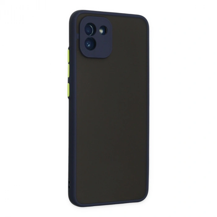 Samsung Galaxy A03 Kılıf Montreal Silikon Kapak - Lacivert
