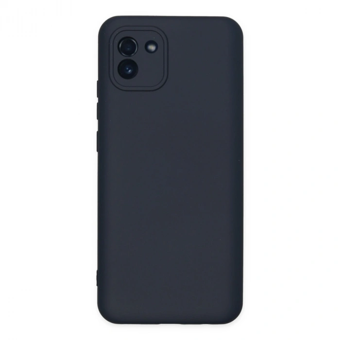 Samsung Galaxy A03 Kılıf Nano İçi Kadife Silikon - Lacivert