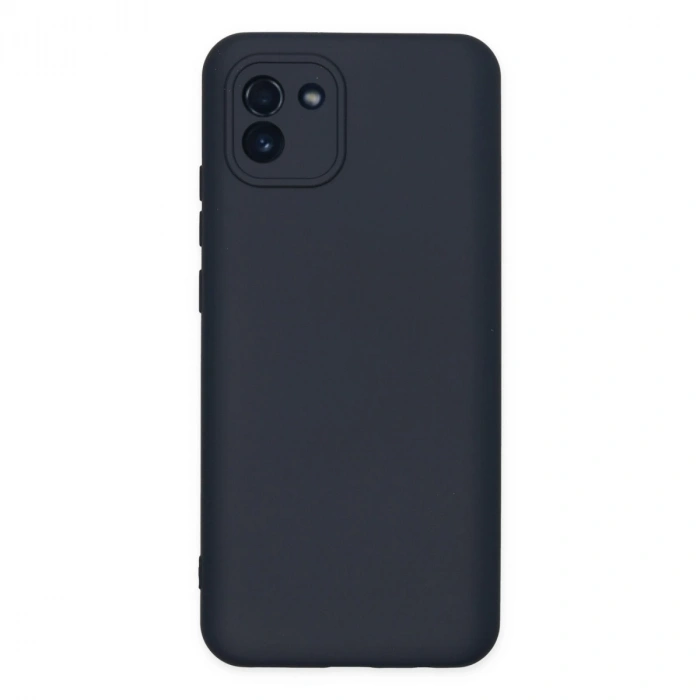 Samsung Galaxy A03 Kılıf Nano İçi Kadife Silikon - Lacivert