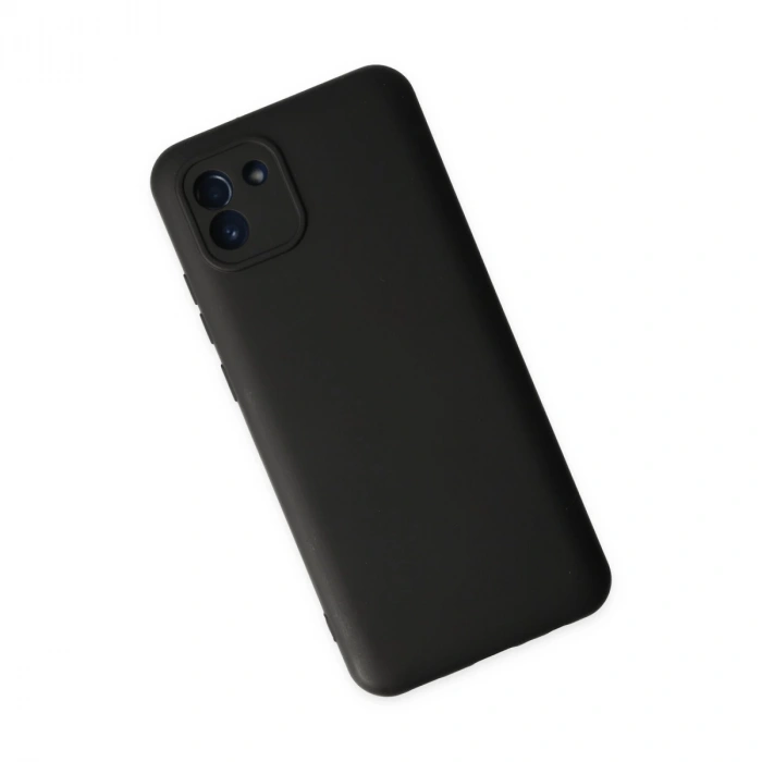Samsung Galaxy A03 Kılıf Nano İçi Kadife Silikon - Siyah