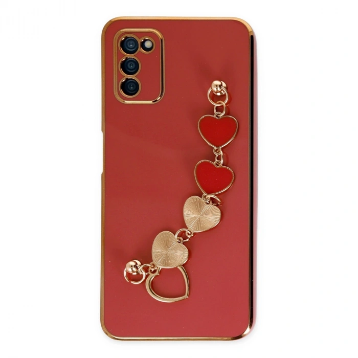 Samsung Galaxy A03s Kılıf Esila Silikon - Kırmızı