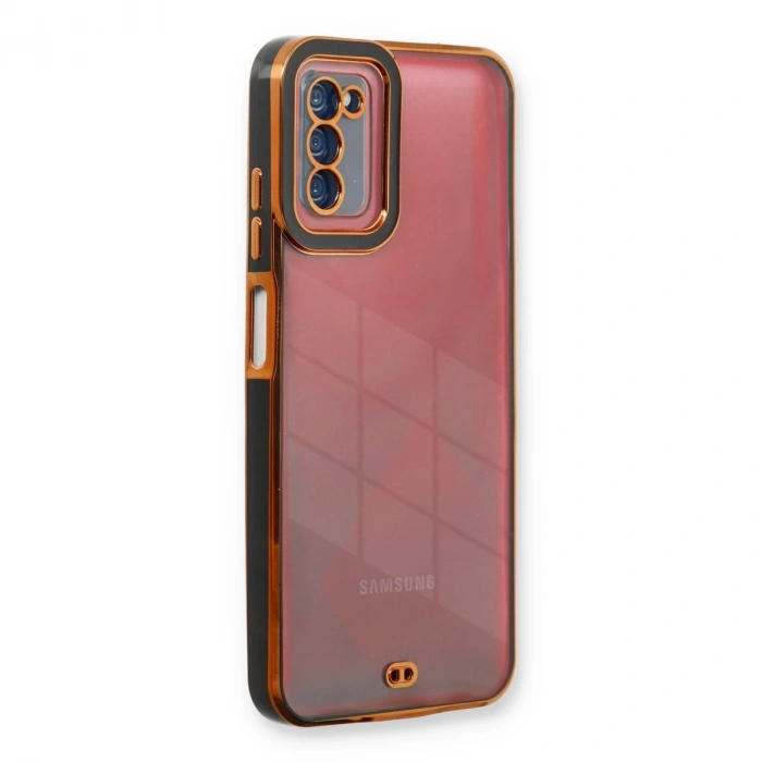 Samsung Galaxy A03s Kılıf Liva Lens Silikon - Siyah