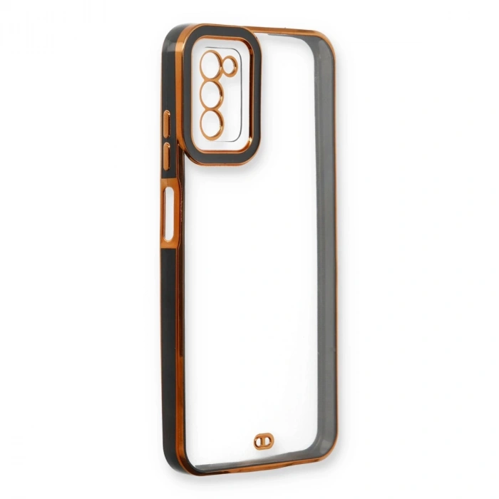 Samsung Galaxy A03s Kılıf Liva Lens Silikon - Siyah