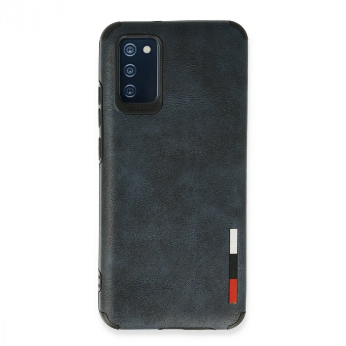 Samsung Galaxy A03s Kılıf Loop Deri Silikon - Lacivert