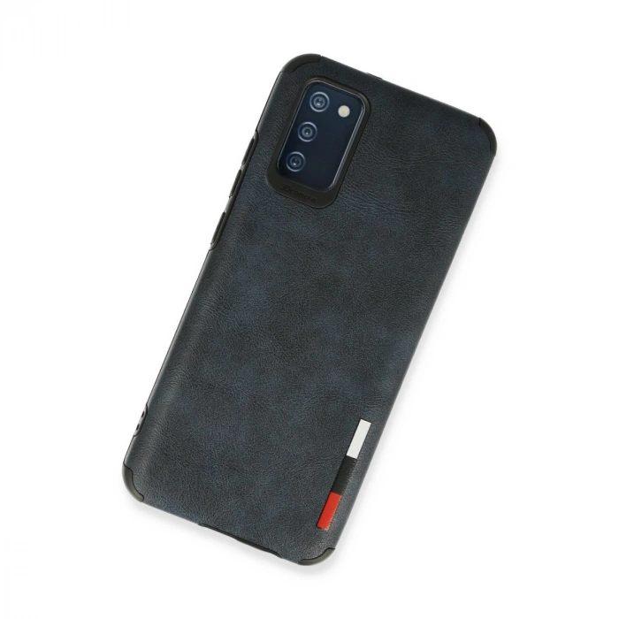 Samsung Galaxy A03s Kılıf Loop Deri Silikon - Lacivert