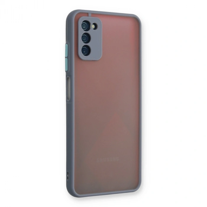 Samsung Galaxy A03s Kılıf Montreal Silikon Kapak - Gri