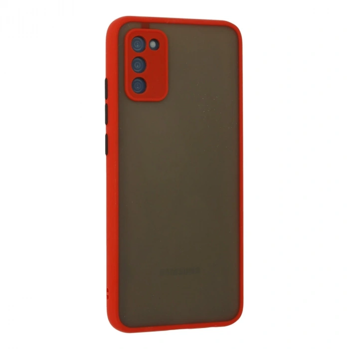 Samsung Galaxy A03s Kılıf Montreal Silikon Kapak - Kırmızı