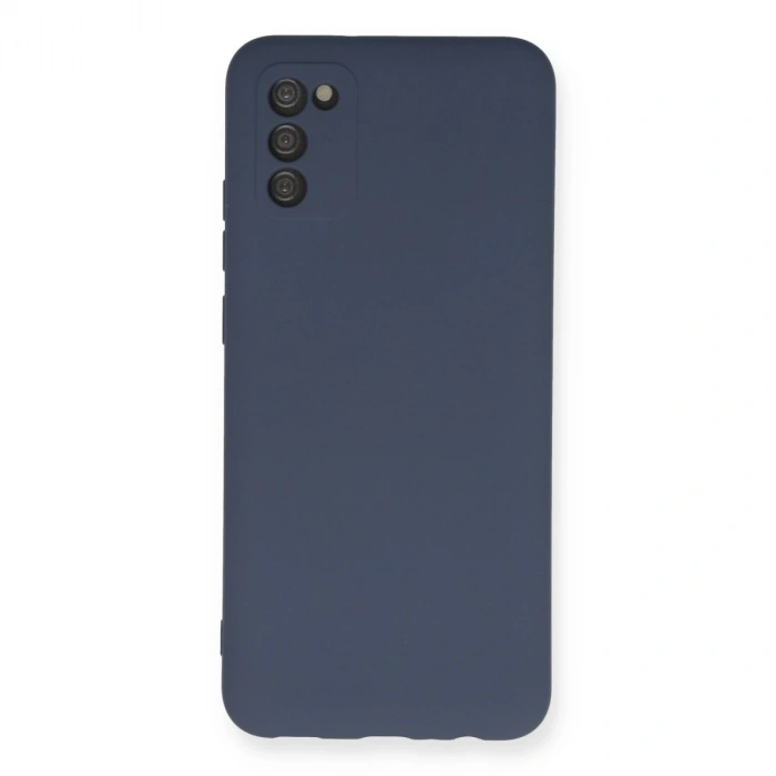 Samsung Galaxy A03s Kılıf Nano İçi Kadife Silikon - Gri