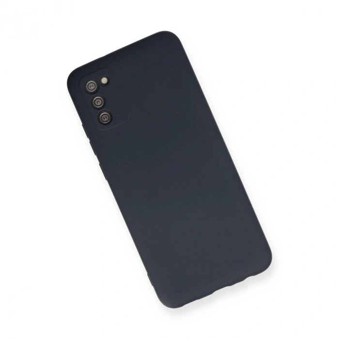 Samsung Galaxy A03s Kılıf Nano İçi Kadife Silikon - Lacivert