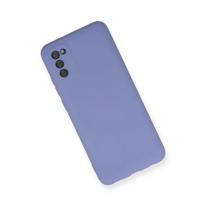 Samsung Galaxy A03s Kılıf Nano İçi Kadife Silikon - Lila