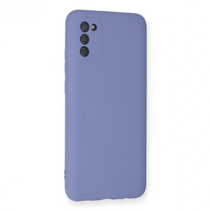 Samsung Galaxy A03s Kılıf Nano İçi Kadife Silikon - Lila