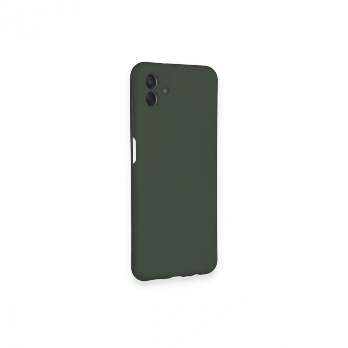 Samsung Galaxy A04 Kılıf Nano İçi Kadife Silikon - Koyu Yeşil