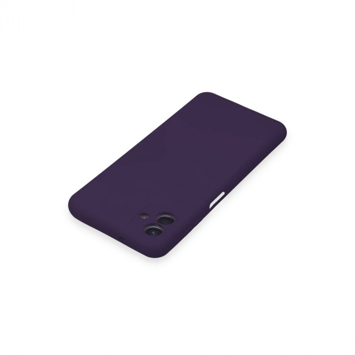 Samsung Galaxy A04 Kılıf Nano İçi Kadife Silikon - Mor