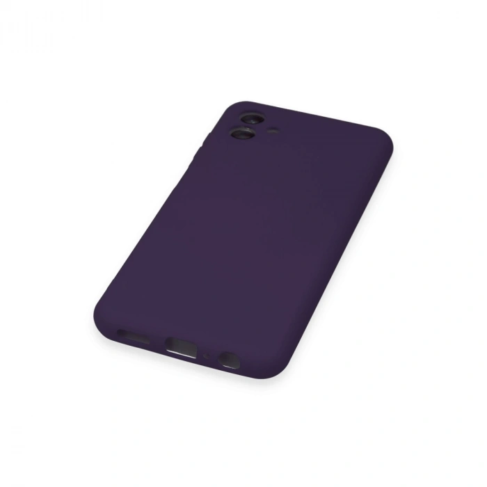 Samsung Galaxy A04 Kılıf Nano İçi Kadife Silikon - Mor