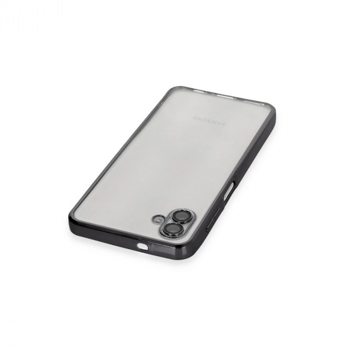 Samsung Galaxy A04 Kılıf Razer Lensli Silikon - Siyah