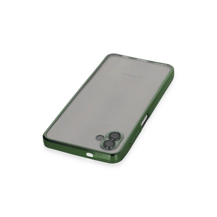 Samsung Galaxy A04 Kılıf Razer Lensli Silikon - Yeşil