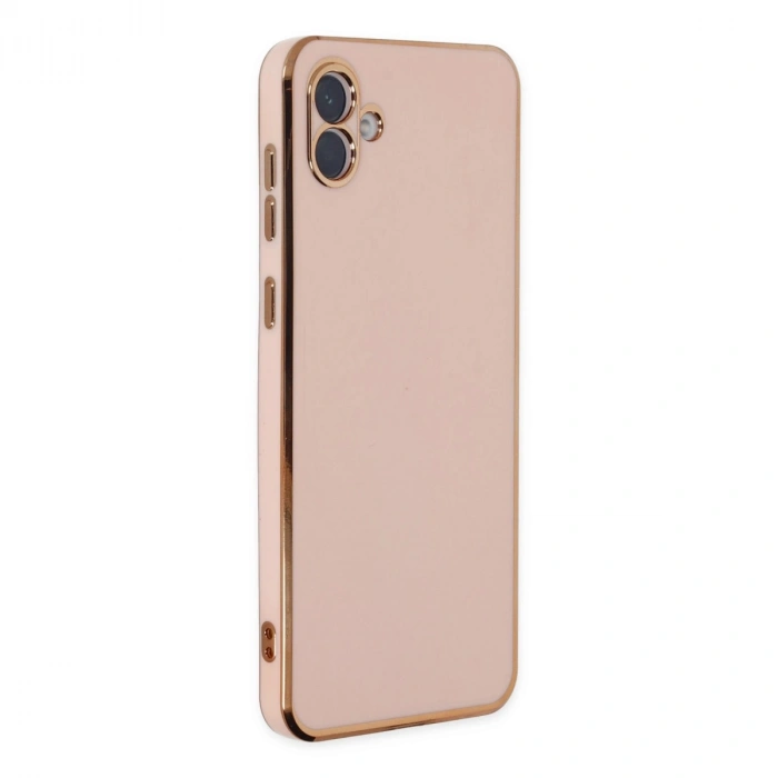 Samsung Galaxy A04 Kılıf Volet Silikon - Pembe