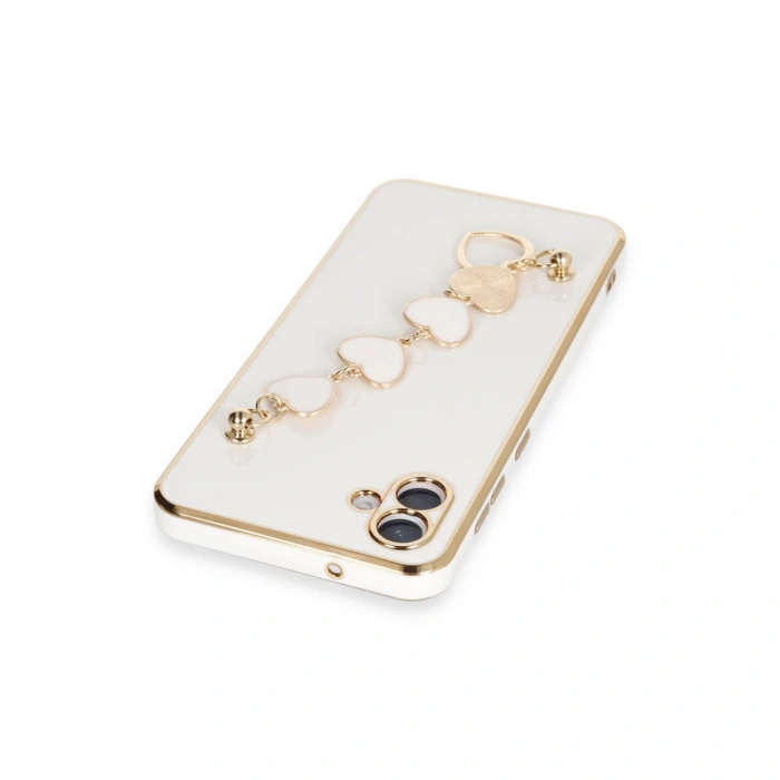 Samsung Galaxy A04e Kılıf Esila Silikon - Beyaz