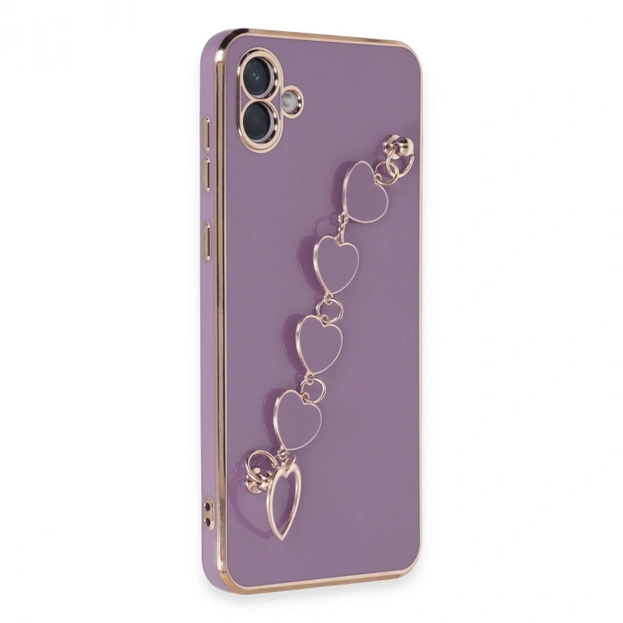 Samsung Galaxy A04e Kılıf Esila Silikon - Mor