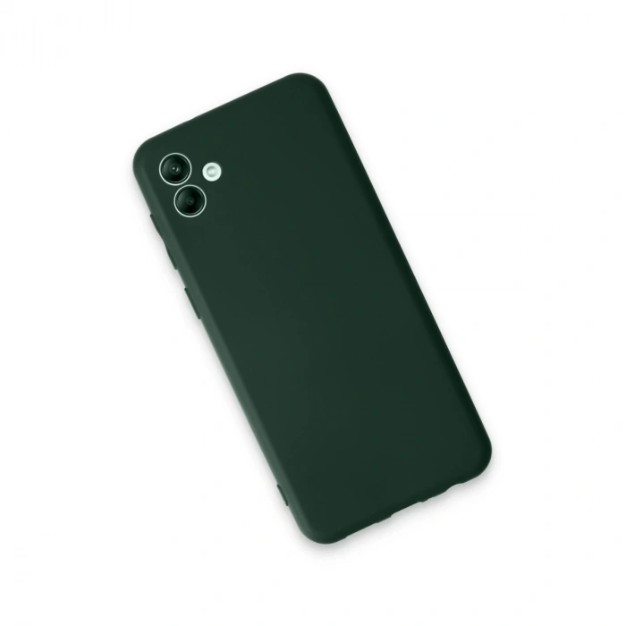 Samsung Galaxy A04e Kılıf First Silikon - Koyu Yeşil