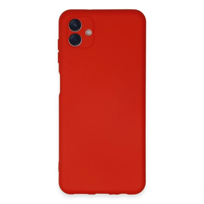 Samsung Galaxy A04e Kılıf Nano İçi Kadife Silikon - Kırmızı