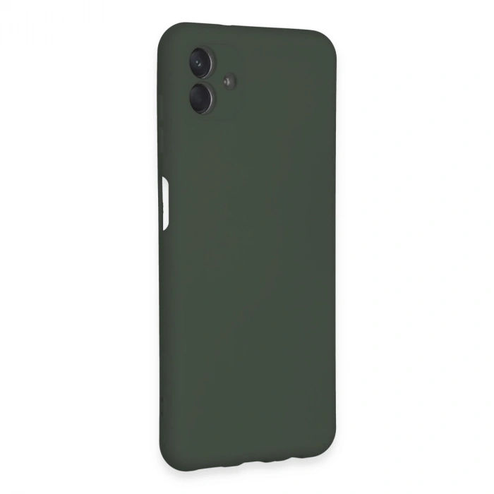 Samsung Galaxy A04e Kılıf Nano İçi Kadife Silikon - Koyu Yeşil