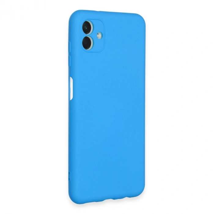 Samsung Galaxy A04e Kılıf Nano İçi Kadife Silikon - Mavi