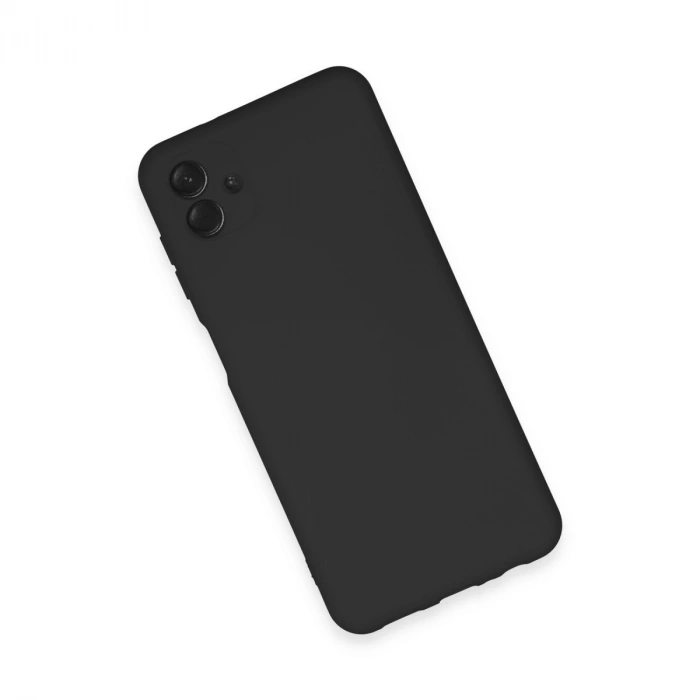 Samsung Galaxy A04e Kılıf Nano İçi Kadife Silikon - Siyah