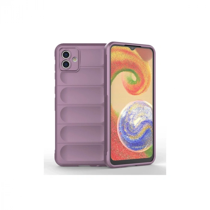 Samsung Galaxy A04e Kılıf Optimum Silikon - Mor