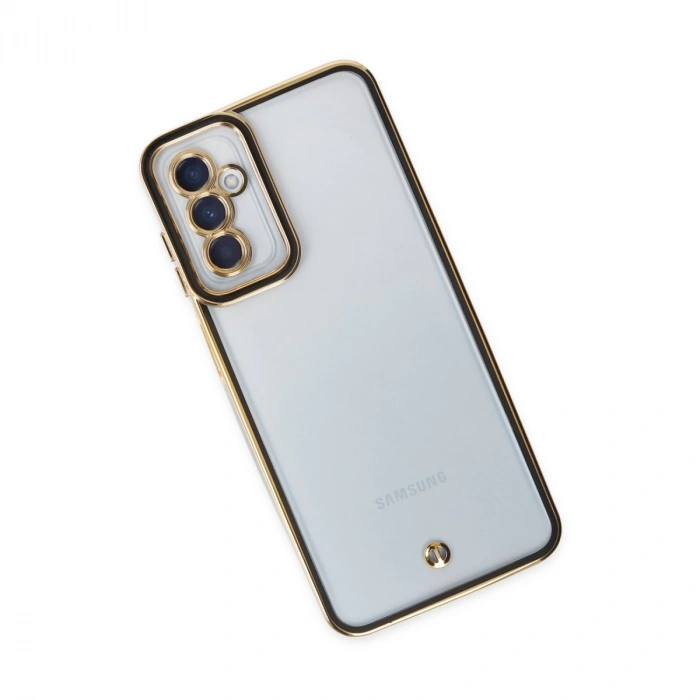 Samsung Galaxy A04s Kılıf Liva Lens Silikon - Siyah