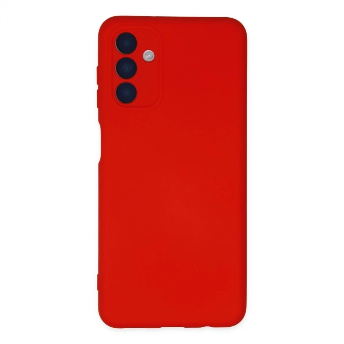 Samsung Galaxy A04s Kılıf Nano İçi Kadife Silikon - Kırmızı