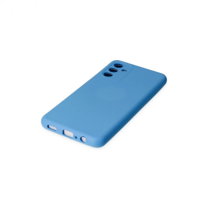 Samsung Galaxy A04s Kılıf Nano İçi Kadife Silikon - Mavi