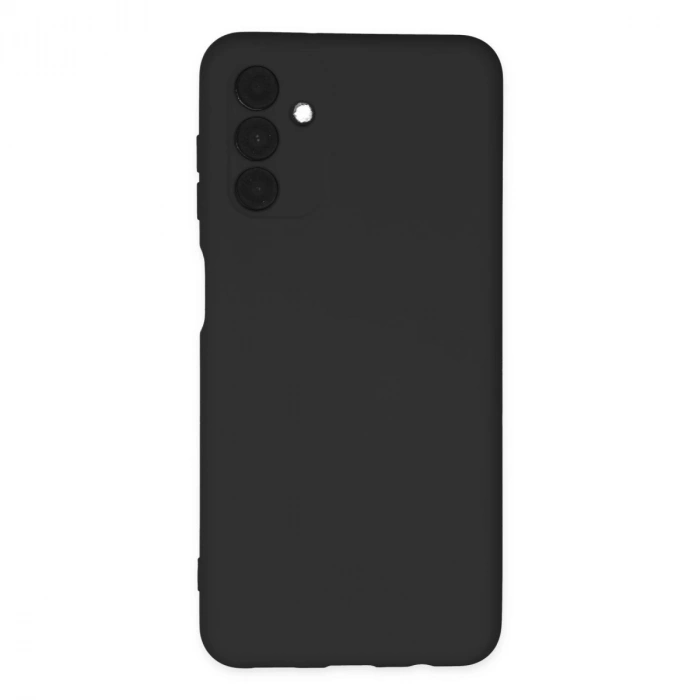 Samsung Galaxy A04s Kılıf Nano İçi Kadife Silikon - Siyah