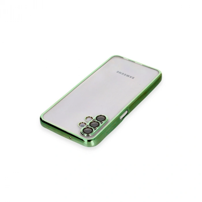 Samsung Galaxy A04s Kılıf Razer Lensli Silikon - Yeşil