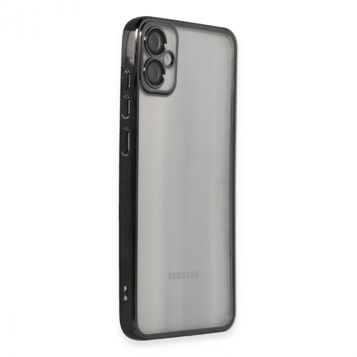 Samsung Galaxy A05 Kılıf Razer Lensli Silikon - Siyah