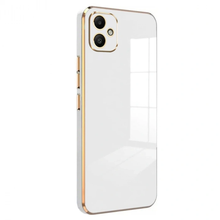 Samsung Galaxy A05 Kılıf Volet Silikon - Beyaz