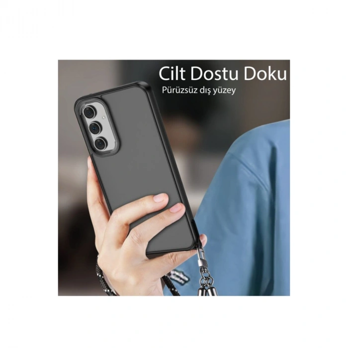 Samsung Galaxy A05s Kılıf Elegant Kapak - Derin Mor