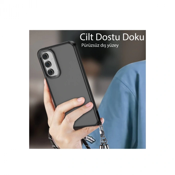 Samsung Galaxy A05s Kılıf Elegant Kapak - Derin Mor