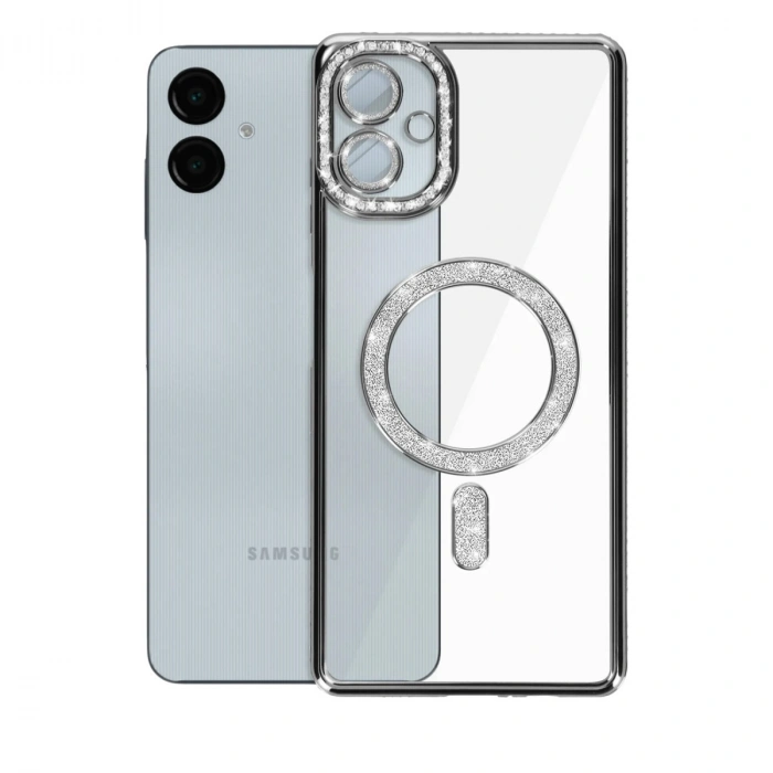 Samsung Galaxy A06 Joke Simli Magneticsafe Kılıf - Siyah