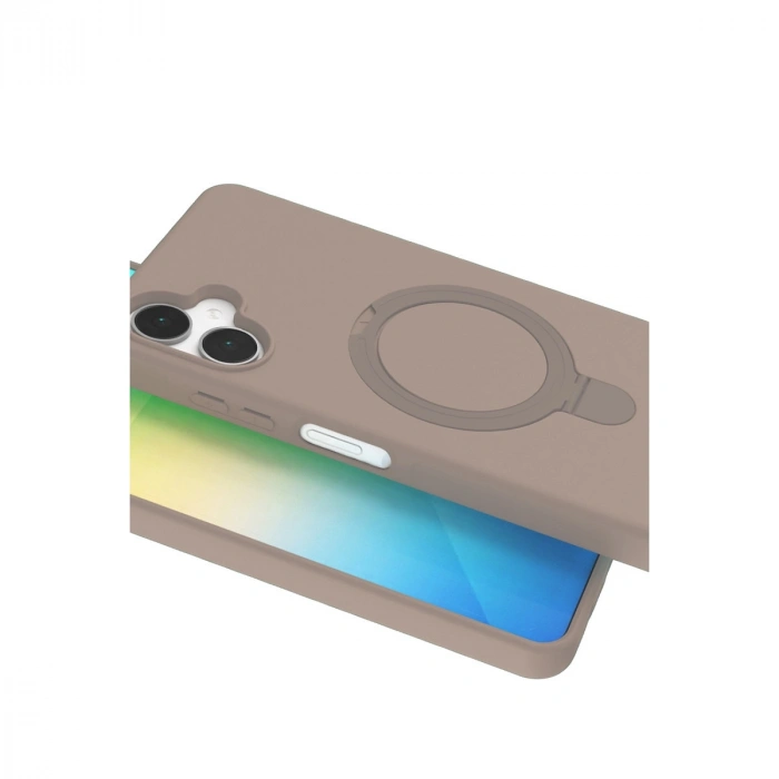 Samsung Galaxy A06 Regal Magsafe Standlı Kapak - Çöl Titanyum