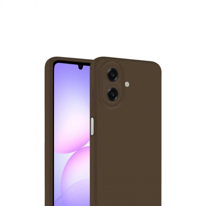 Samsung Galaxy A07 4g First Silikon - Kahverengi