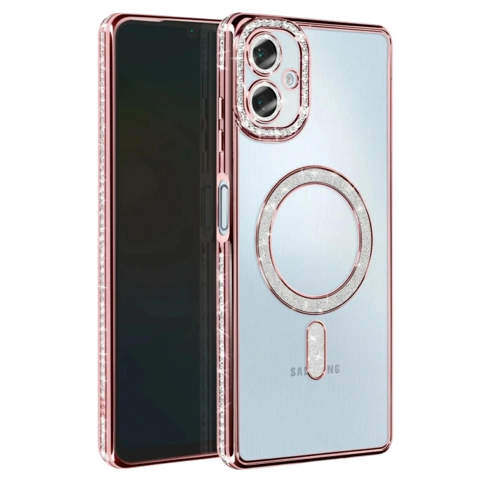 Samsung Galaxy A07 4g Joke Simli Magneticsafe Kılıf - Pembe